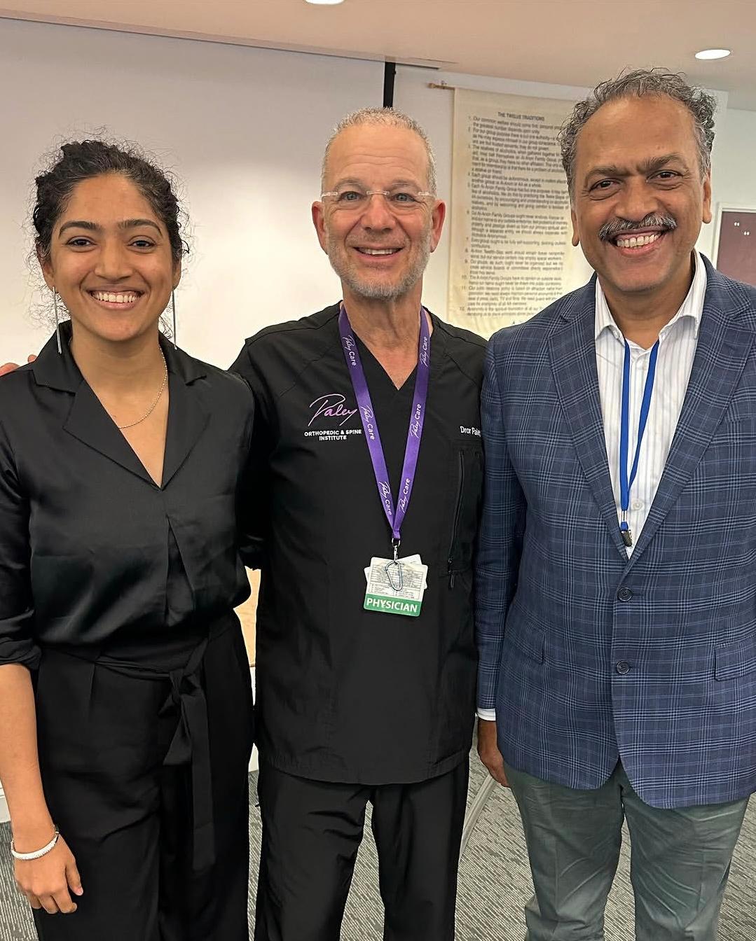 Dr. Ishani with Dr. Paley Training